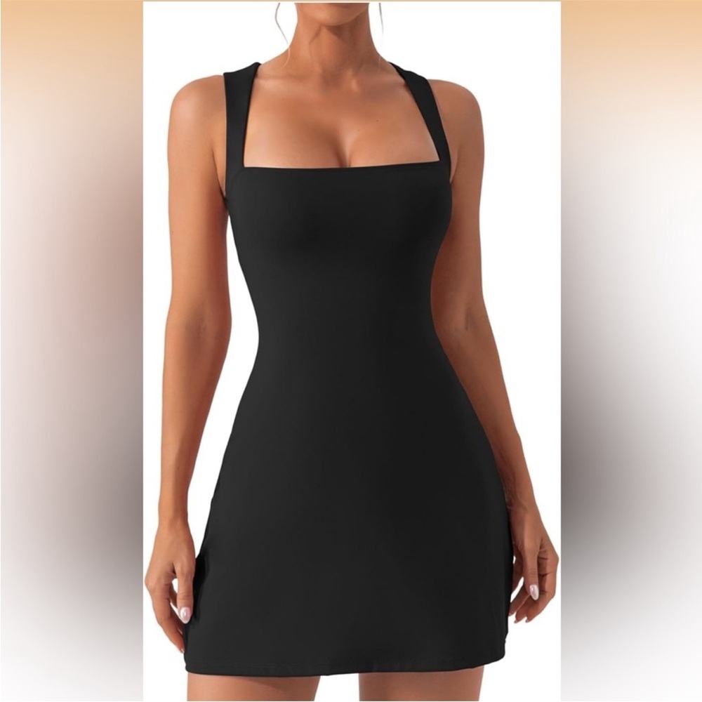 Elegant Black Sleeveless Dress NWOT